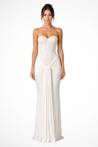 Tatiana | Cinderella Wedding Dress Lace Corset Strapless Maxi