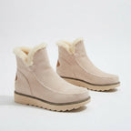 Faustine | Heeled Winter Ankle Boots Black Brown Flat