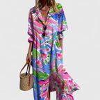 Dominique | Boho Midi House Dress in Vibrant Prints