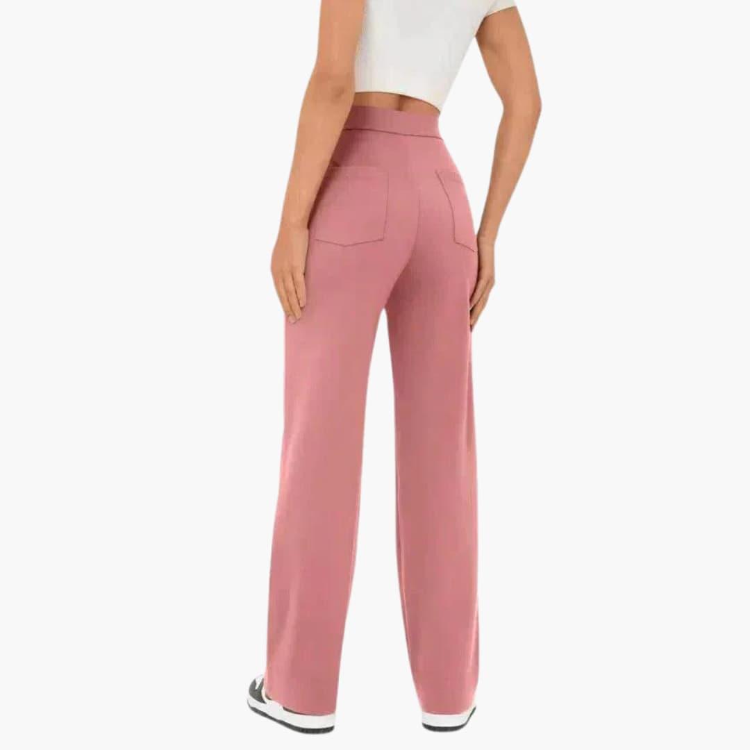 Adeline | Womens Relaxed Fit Casual Trousers With Pockets