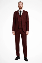 Edmund | Men Linen 3-Piece Wedding Guest Suit Blazer Waistcoat Trousers