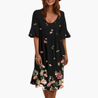 Pascale | Boho Floral Flutter Sleeve Wedding Guest Dress
