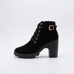 Rosanna | Leather Low Heel Flat Ankle Boots
