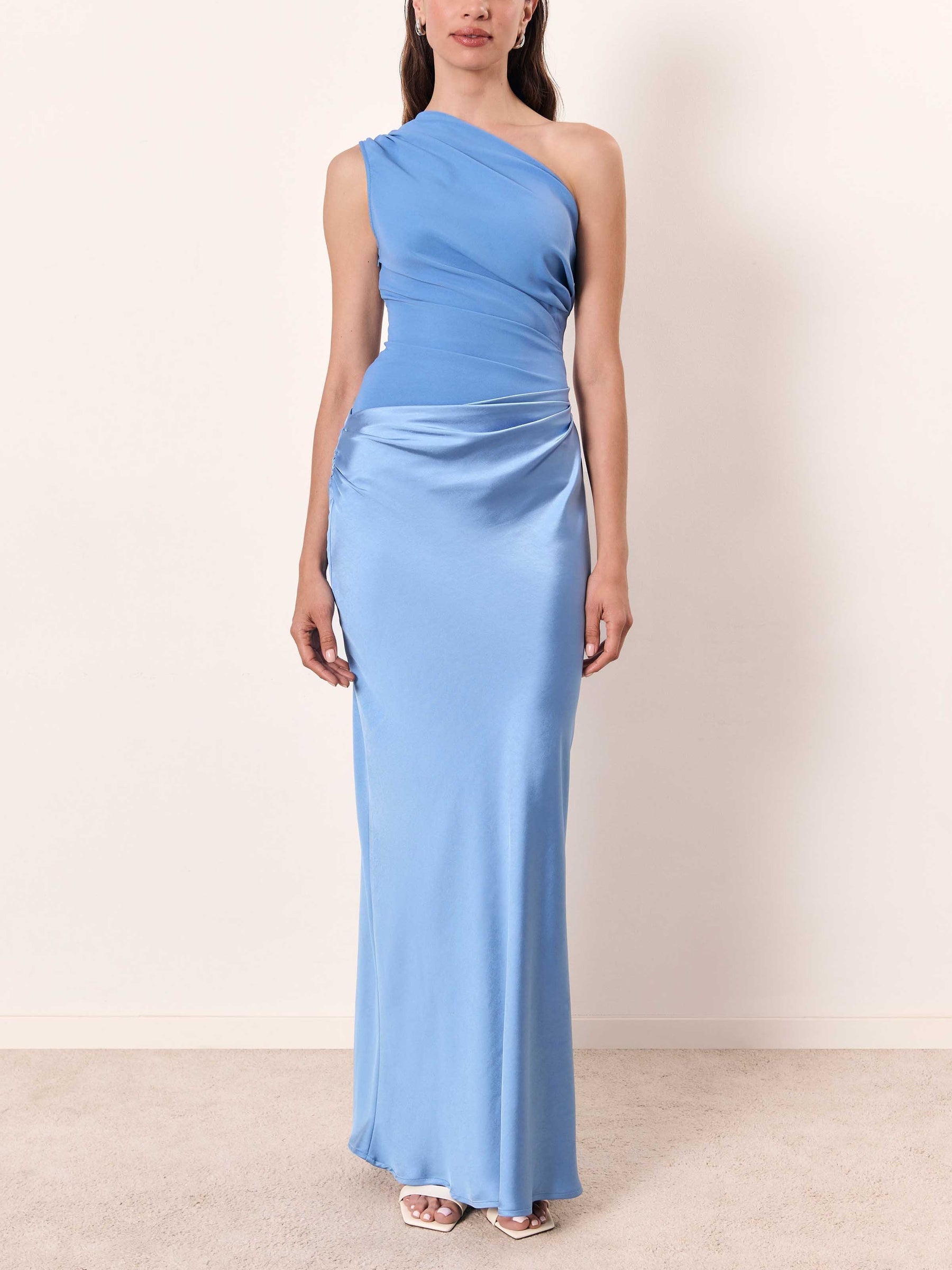 Octavia | One Shoulder Pleated Maxi Dress Special Occasion