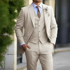 Leander | 3-Piece Men Suit Wedding Slim Fit Formal Occasion