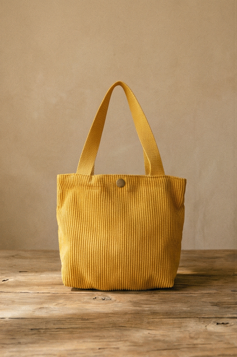 Romilly | Corduroy Canvas Tote Bag For Everyday Essentials
