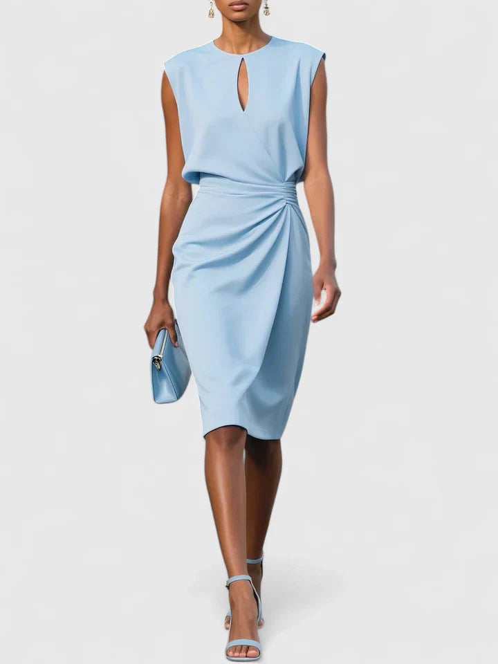 Katarina | Tailored Pleated Dress for Work and Occasions