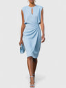 Katarina | Tailored Pleated Dress for Work and Occasions