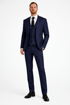Edmund | Men Linen 3-Piece Wedding Guest Suit Blazer Waistcoat Trousers