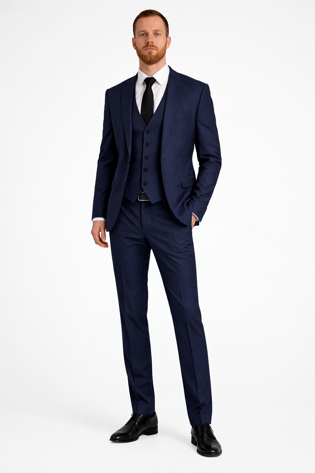 Edmund | Men Linen 3-Piece Wedding Guest Suit Blazer Waistcoat Trousers