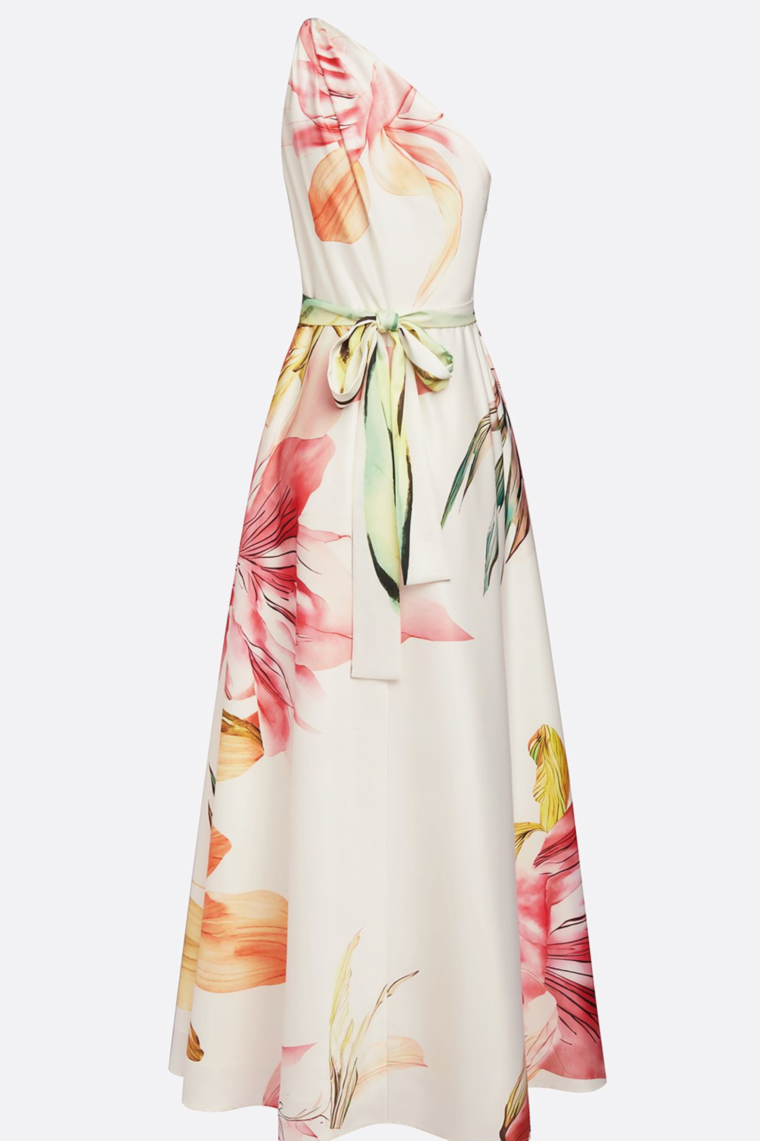 Josephine | Floral Satin One Shoulder Bridesmaid Dresses