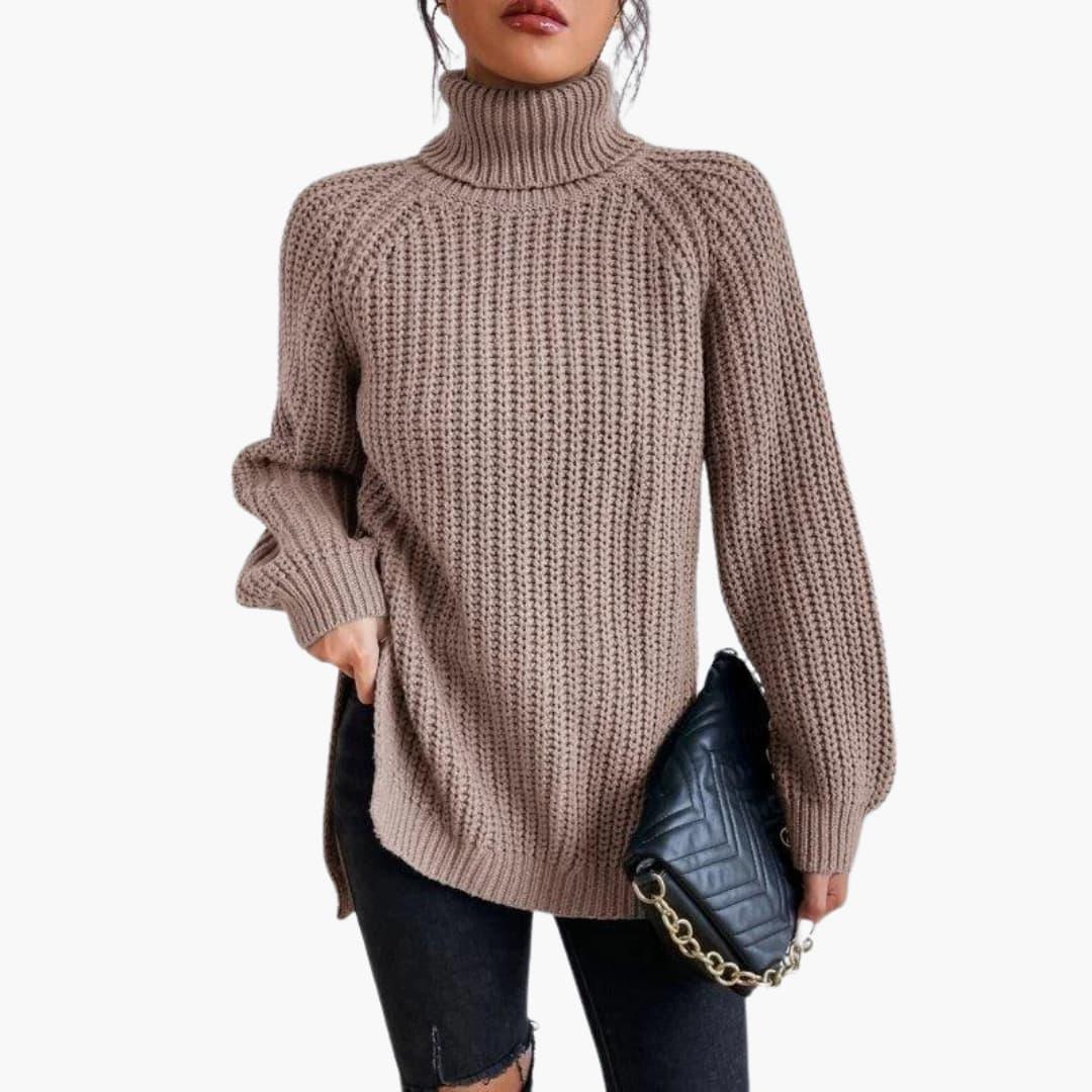 Solene | Women's Cashmere Jumper Turtleneck Oversized Knit