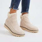 Faustine | Heeled Winter Ankle Boots Black Brown Flat