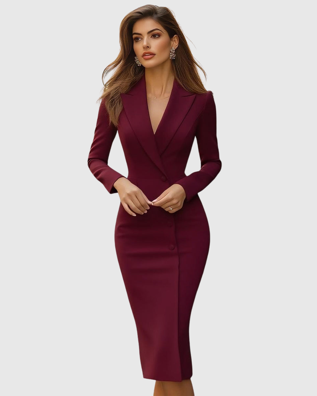 Honorine | Tailored Coat Dress Blazer Midi Wedding Work