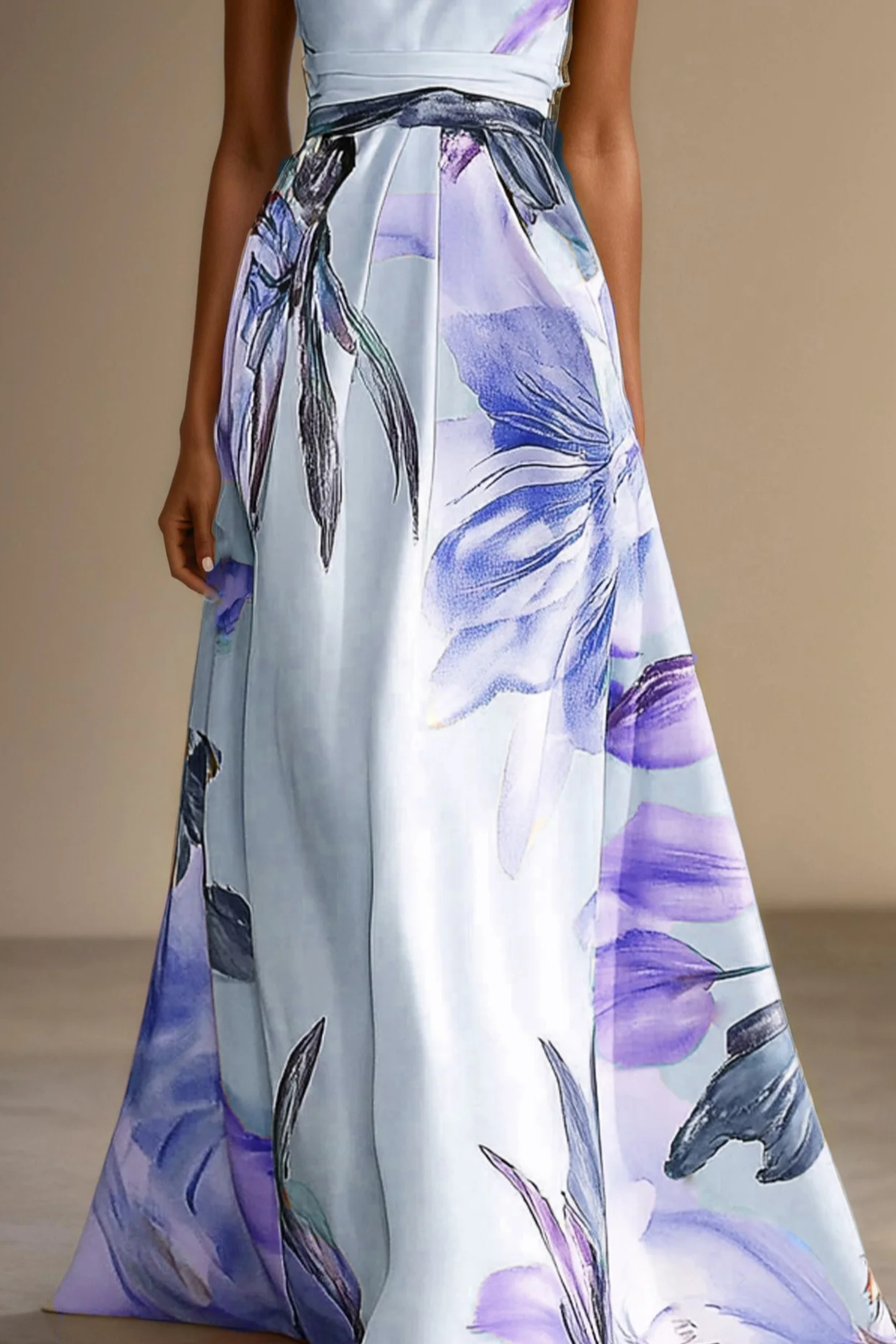 Josephine | Floral Satin One Shoulder Bridesmaid Dresses