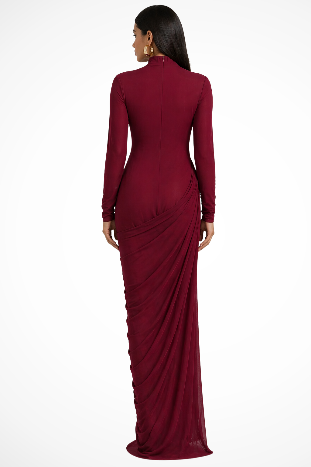 Holly | Long Sleeve Maxi Dress Wedding Guest Dresses Winter Occasion
