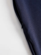 Ingrid | Cold-Shoulder Bodycon Evening Midi Dress In Navy