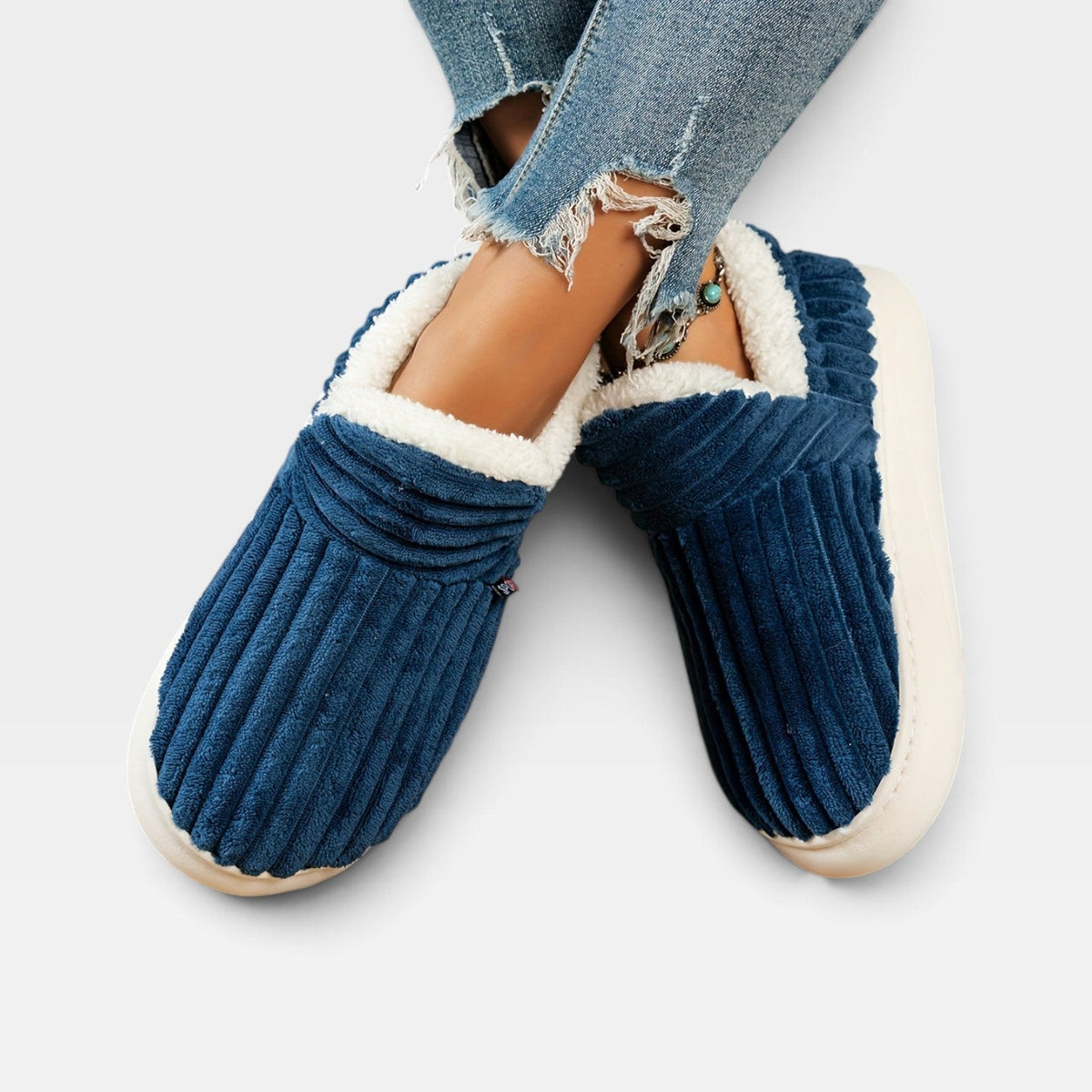 Ursula | Winter Chunky Brown Slipper Boots For Cosy Days