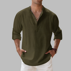 Cassian | Relaxed Linen Shirt Long Sleeve Summer Holiday