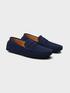 Xanthe | Nude Suede Classic Slip-On Pumps