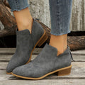 Henriette | Women's Low Heel Ankle Boots Slip On Everyday