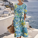 Persephone | Floral House Dress Wedding Guest Garden Party Midi