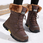 Vivienne | Warm Faux Fur Winter Snow Boots For Women — Brown