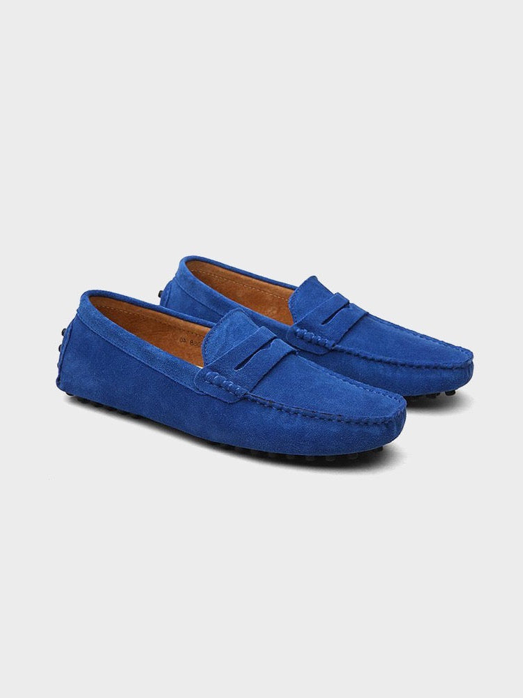 Xanthe | Nude Suede Classic Slip-On Pumps
