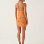 Isadora | Elegant Floral Embroidered Mini Dresses For Women