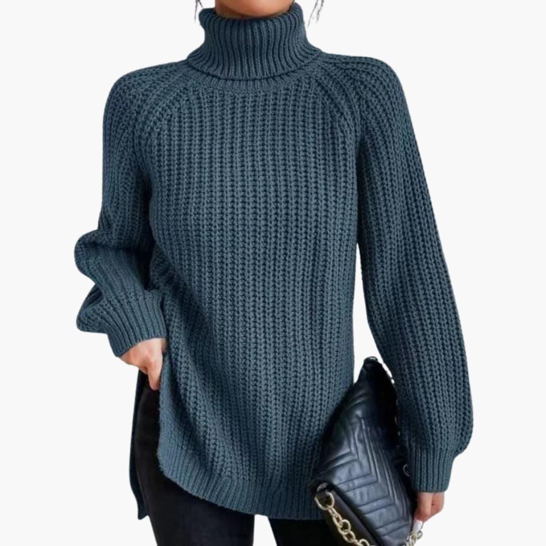 Solene | Women's Cashmere Jumper Turtleneck Oversized Knit