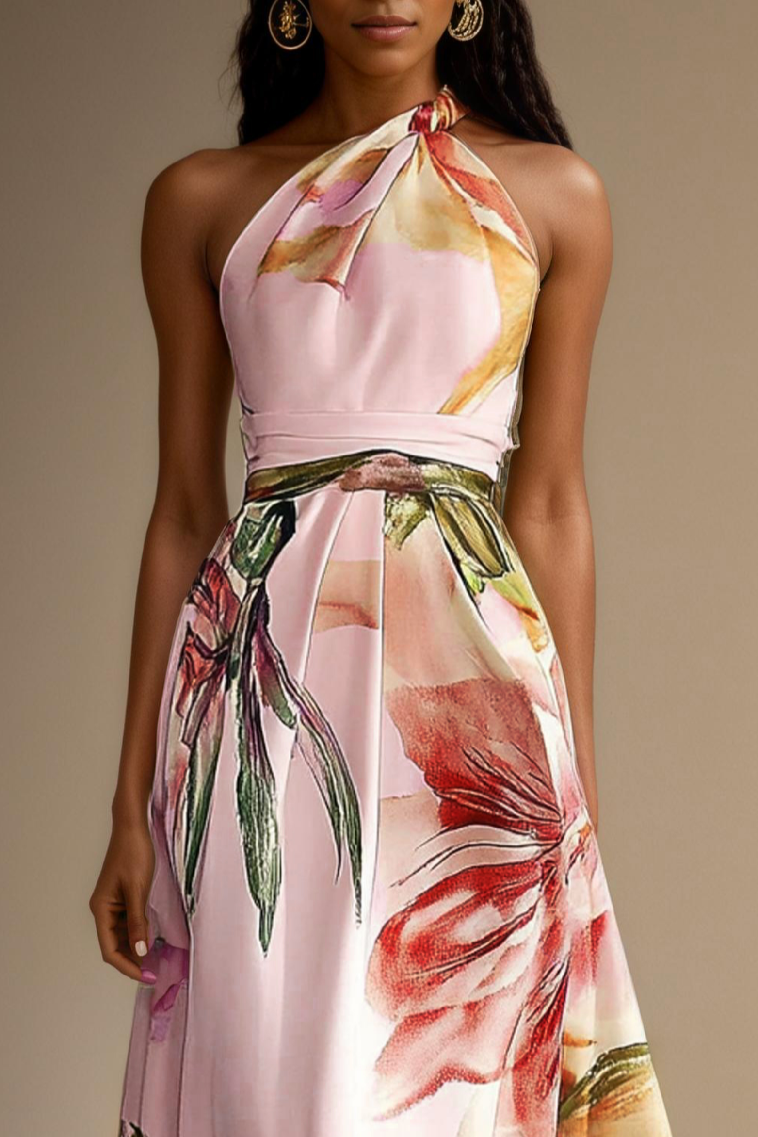 Josephine | Floral Satin One Shoulder Bridesmaid Dresses