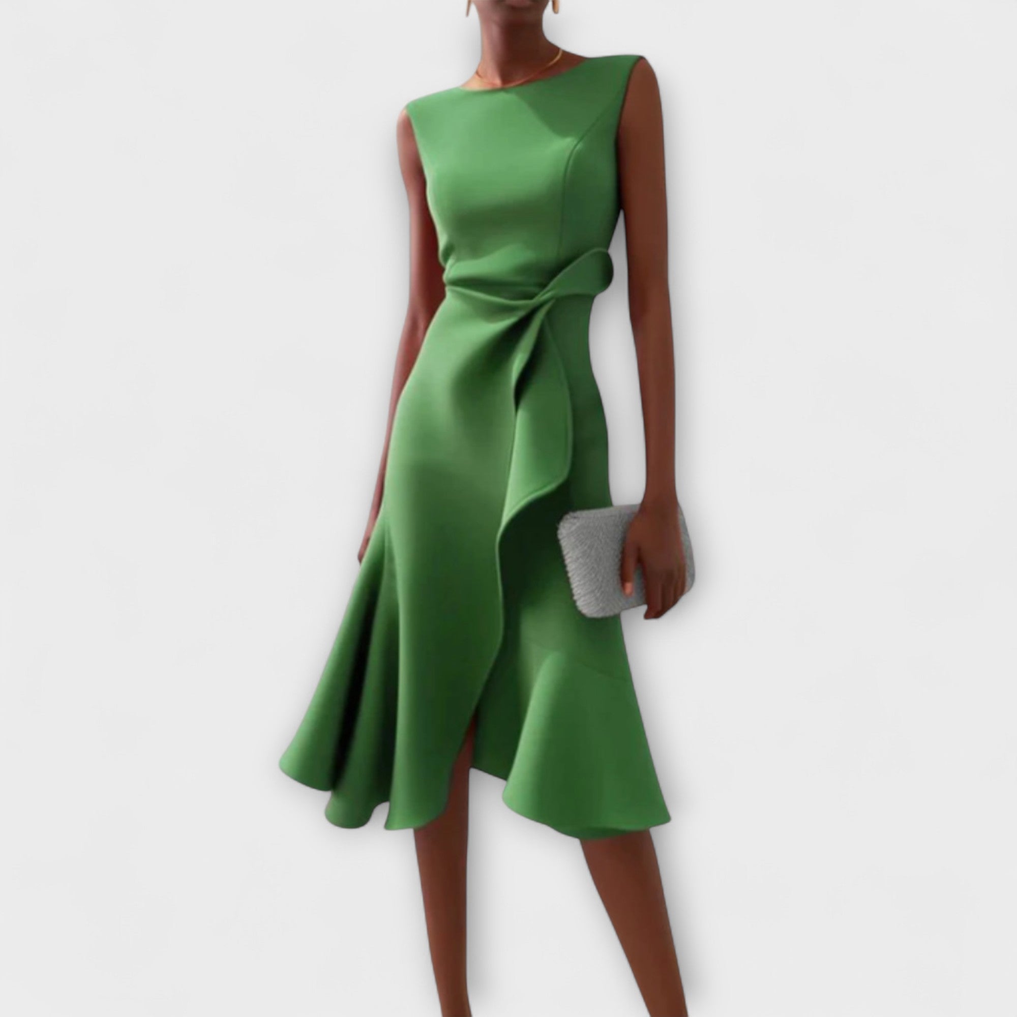 Marguerite | Sophisticated Asymmetric Midi Dress