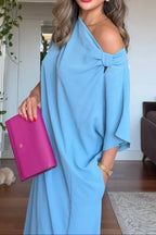 Celestine | Asymmetrical One Shoulder Maxi Dress Evening Occasion