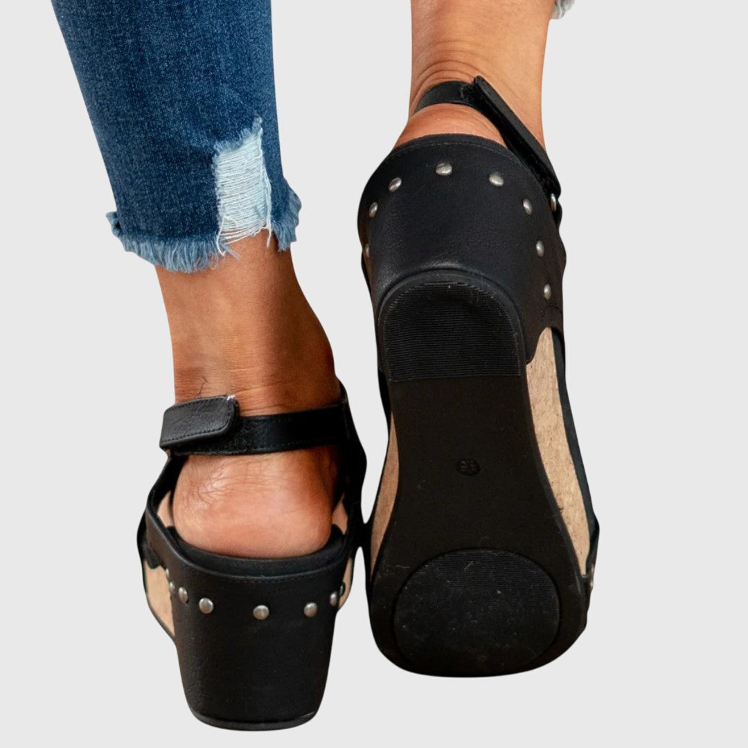 Amandine | Elegant Wedge Sandals for Women All Day Comfort