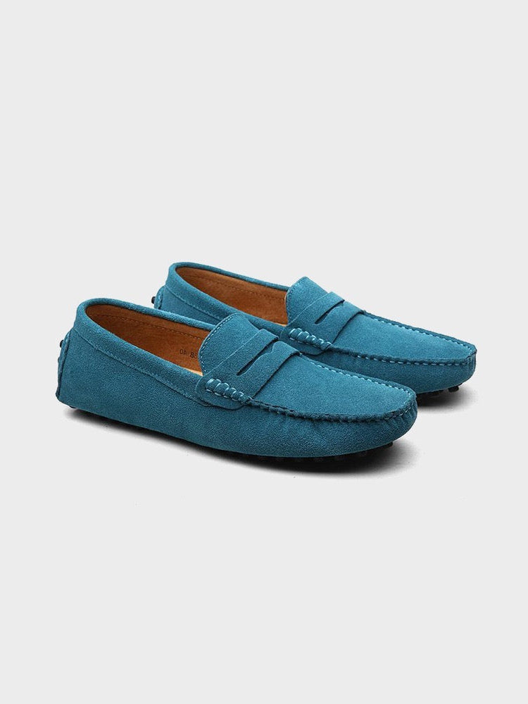Xanthe | Nude Suede Classic Slip-On Pumps