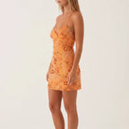 Isadora | Elegant Floral Embroidered Mini Dresses For Women
