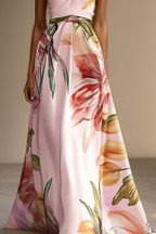 Josephine | Floral Satin One Shoulder Bridesmaid Dresses