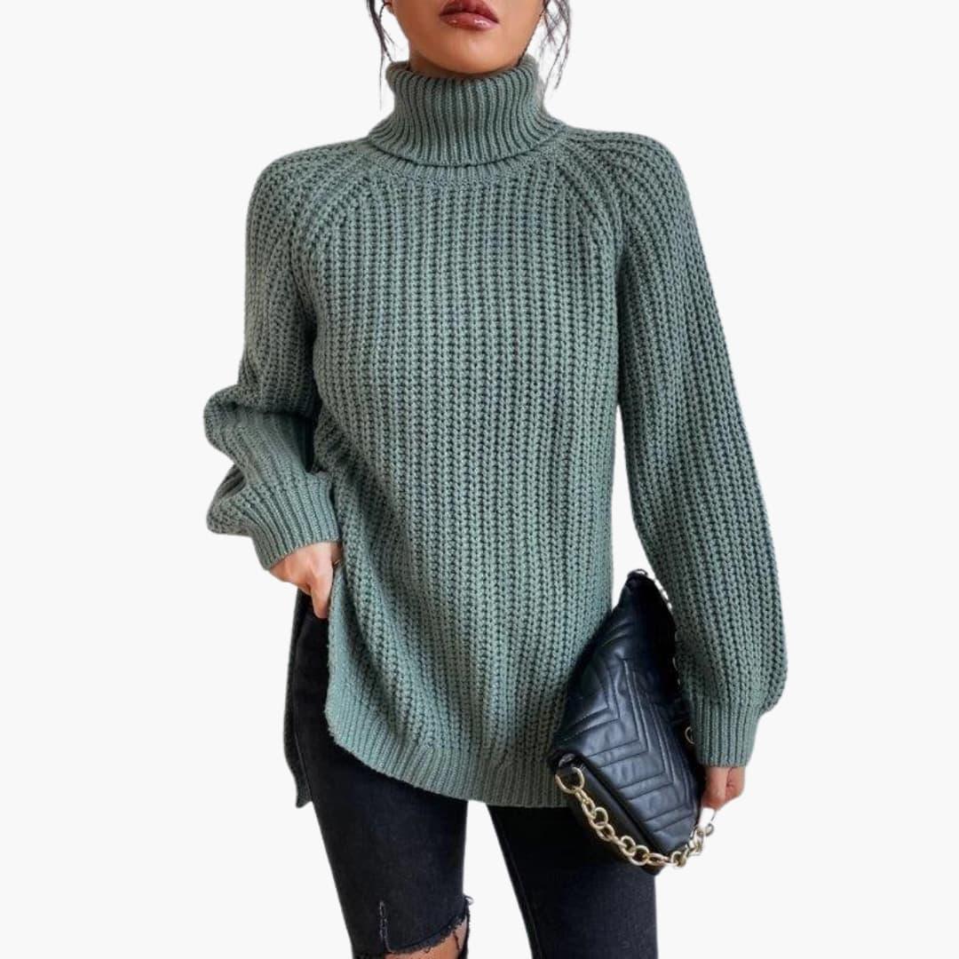 Solene | Women's Cashmere Jumper Turtleneck Oversized Knit