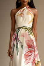 Josephine | Floral Satin One Shoulder Bridesmaid Dresses