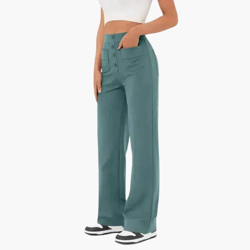 Adeline | Womens Relaxed Fit Casual Trousers With Pockets