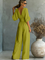 Romilly | Elegant V-Neck Jumpsuit For Work And Weekend