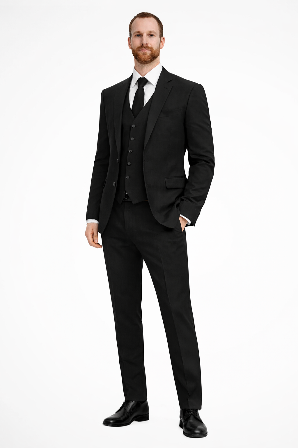Edmund | Men Linen 3-Piece Wedding Guest Suit Blazer Waistcoat Trousers