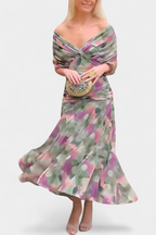 Josephine | Women Lace Drape Dress Wedding Guest Occasion