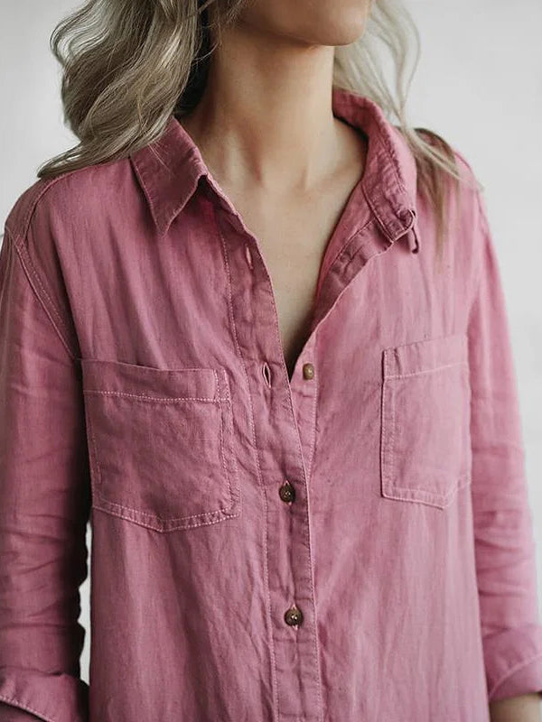 Vivienne | Comfy Long Sleeve Button-Up Jumpsuit for Everyday Wear