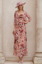 Eloise | Floral Mother Of The Bride Dress Jacket Two Piece
