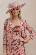 Celestine | 2 Piece Floral Mother of Bride Jacket Dress