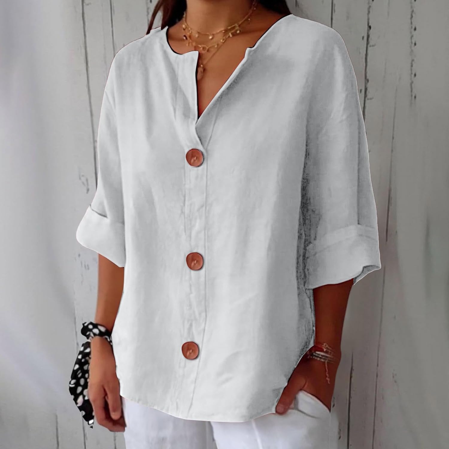 Oceane | Breathable Linen Summer Blouse For Every Occasion
