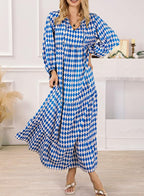 Fenella | Boho Floral Wedding Guest Maxi Dress With Puff Sleeves