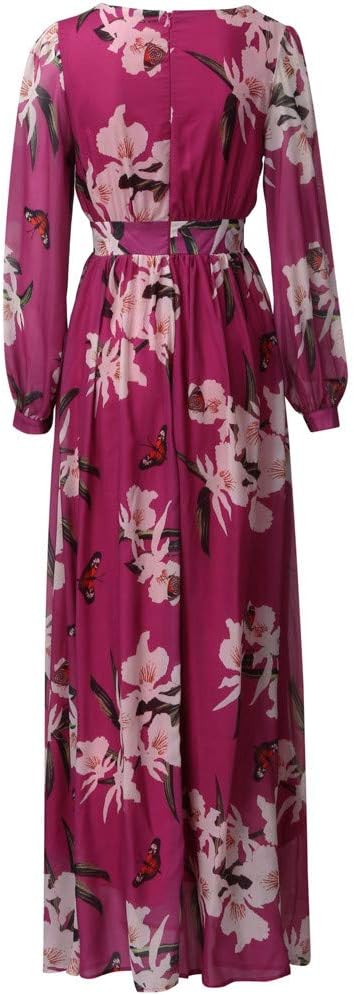 Coralie | Airy Floral V-Neck Maxi Garden Party Dress