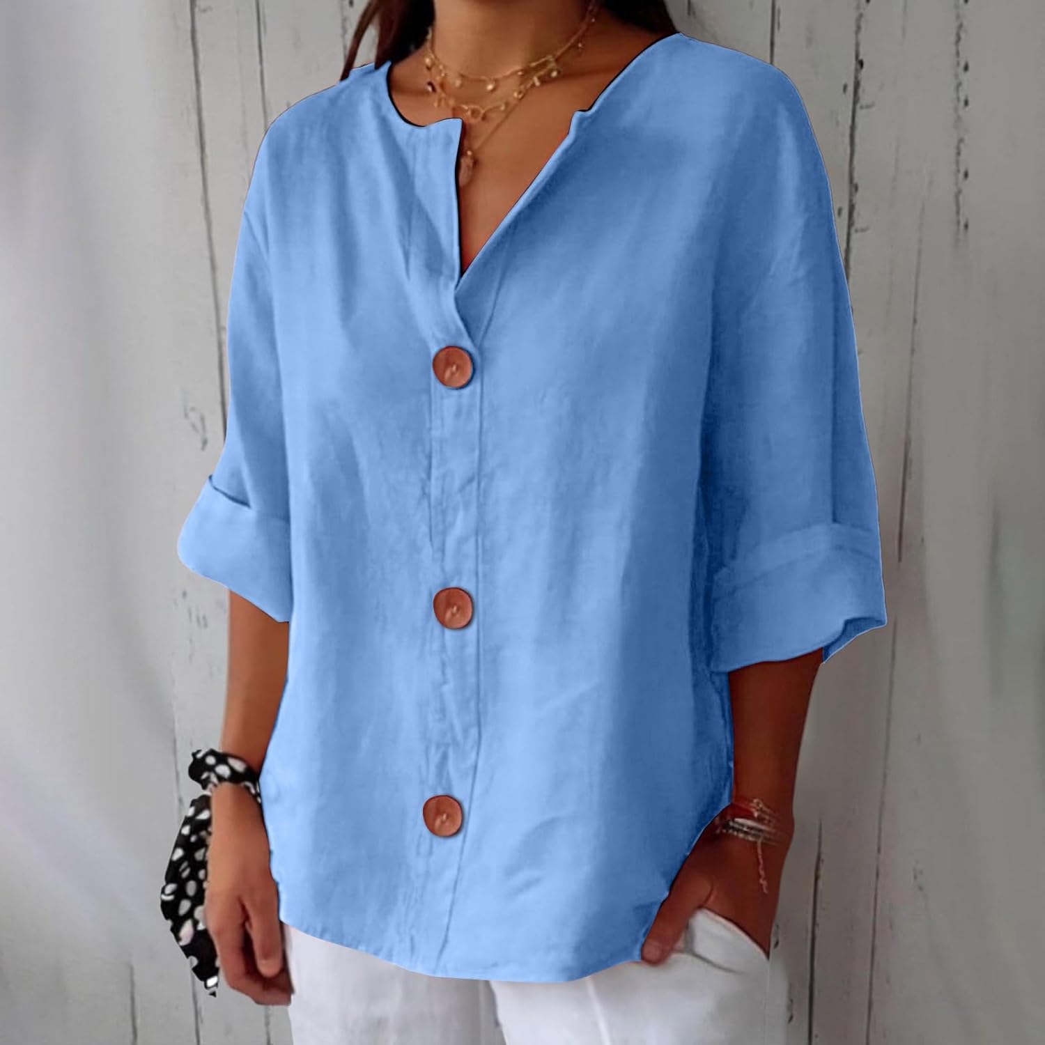 Oceane | Breathable Linen Summer Blouse For Every Occasion